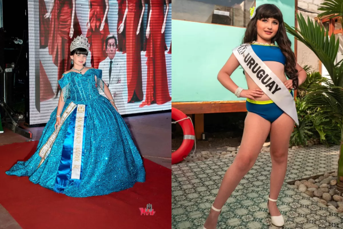 La ni&ntilde;a uruguaya que ya gan&oacute; coronas internacionales y apunta a Miss Universo