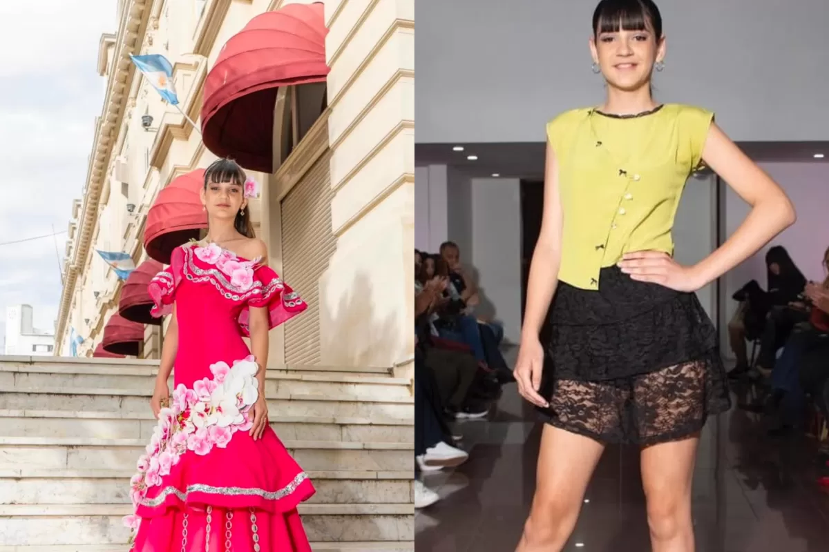 Con 14 a&ntilde;os, Indiana Ferreyra empez&oacute; a construir su sue&ntilde;o en el modelaje desde La Plata