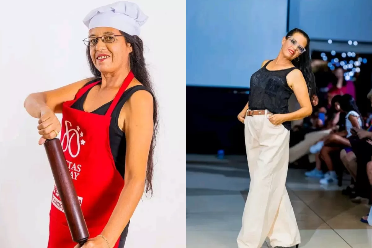 La uruguaya Miriam Pinto Fag&uacute;ndez habl&oacute; de su paso por desfiles, su trabajo con reciclaje y la ayuda a vecinos