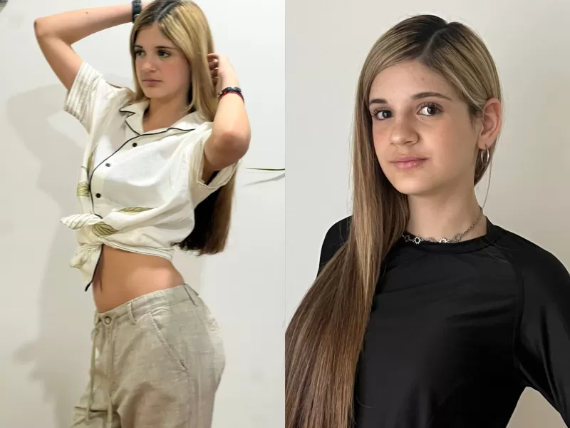 Con 14 años, Indiana Ferreyra empezó a construir su sueño en el modelaje desde La Plata