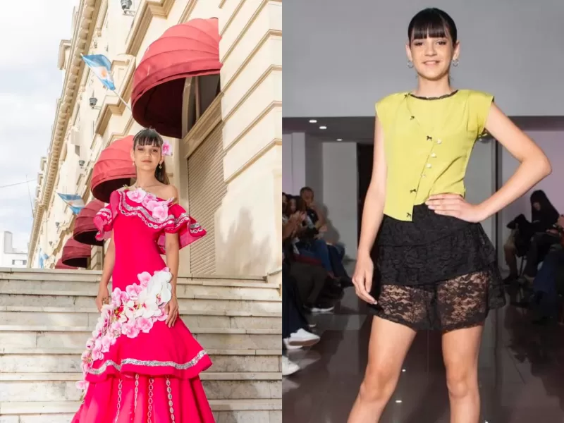 Con 14 a&ntilde;os, Indiana Ferreyra empez&oacute; a construir su sue&ntilde;o en el modelaje desde La Plata