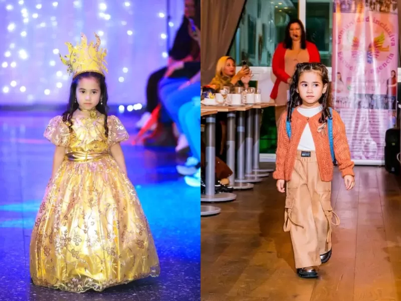 Julieta Flores tiene 5 años y ya participó en desfiles, certámenes y producciones en Uruguay y Argentina