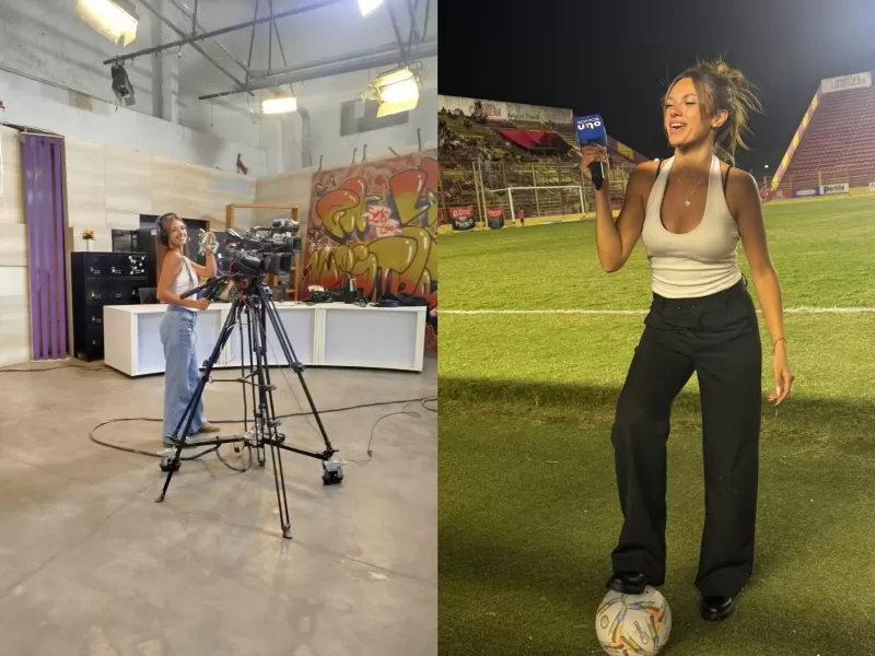 Josefina Gronda, la joven de Chaco que combina el modelaje con su pasión por el periodismo deportivo