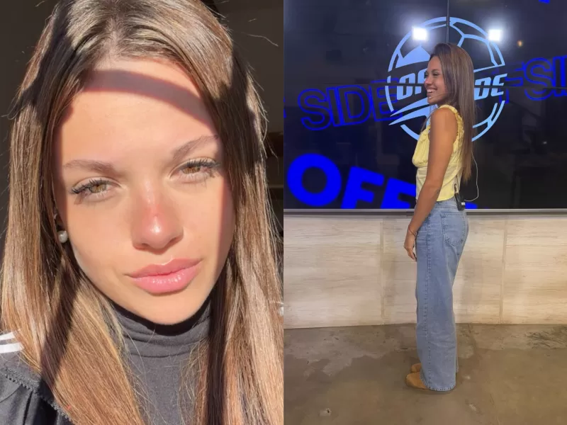 Josefina Gronda, la joven de Chaco que combina el modelaje con su pasión por el periodismo deportivo